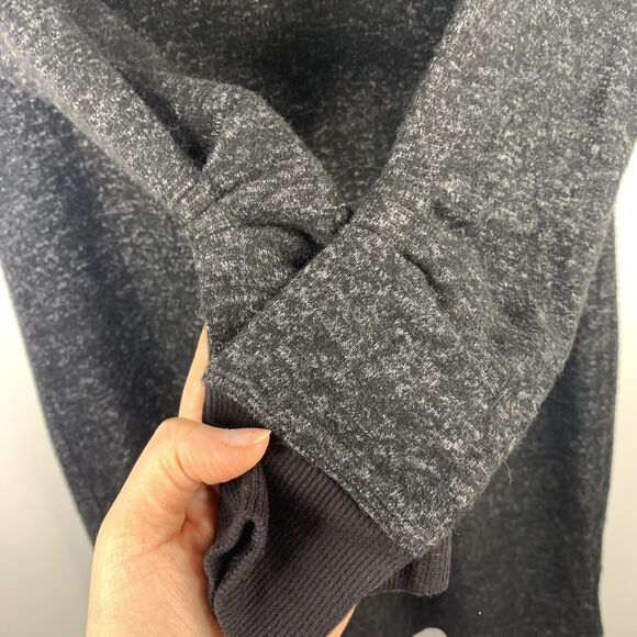 Cabi Size XXS PJ Dress V-neck Long Sleeve Heather Black Gray Knit Dress Women’s - Picture 6 of 8